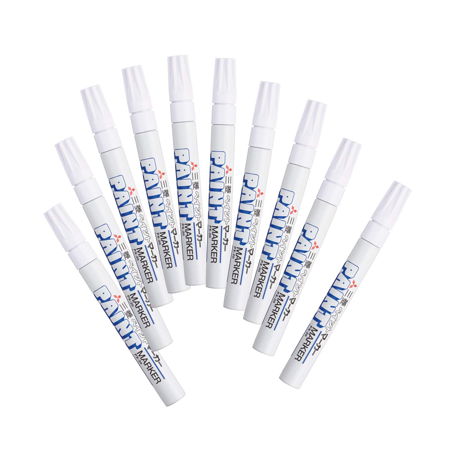 【送料無料】三菱鉛筆 ペイントマーカー 中字 色：白 10本、サイズ：10本