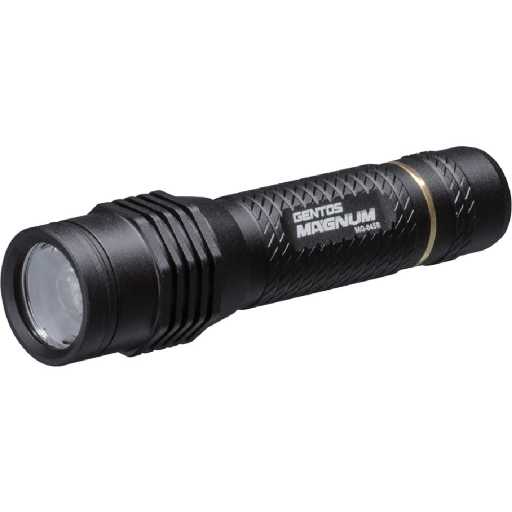 【送料無料】GENTOS(ジェントス) LED 懐中電灯 マグナム 【明るさ240-470ルーメン/実用点灯3-19時間/耐塵/耐水/転がり防止】 ANSI規格準拠 サイズ：31.2118.7mm