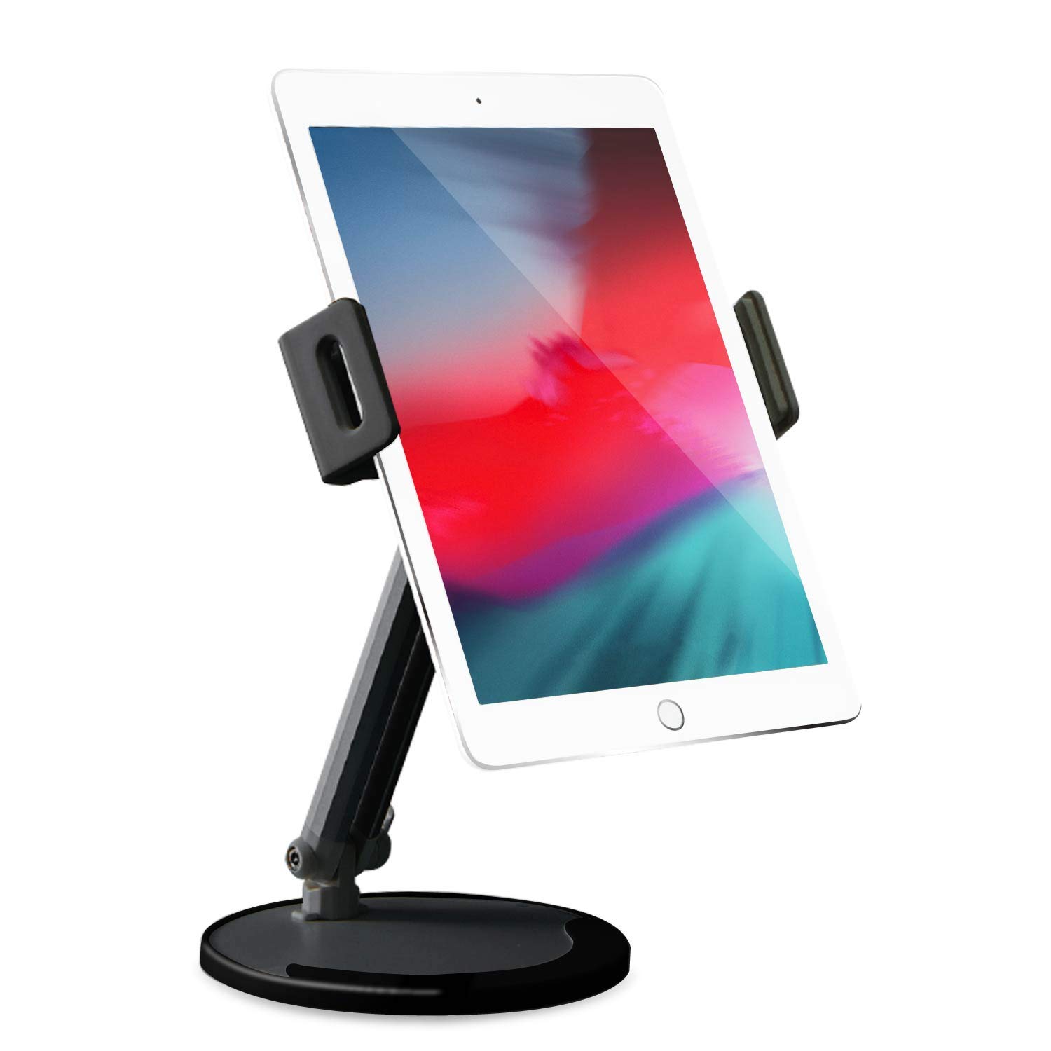 【送料無料】エレコム タブレット・スマホスタンド 7~10インチ対応 アルミニウム素材 無段階角度調整 iPad/Surface/Kindle/Nintendo Switch等対応 TB-DS004SVセット 色：ブラック