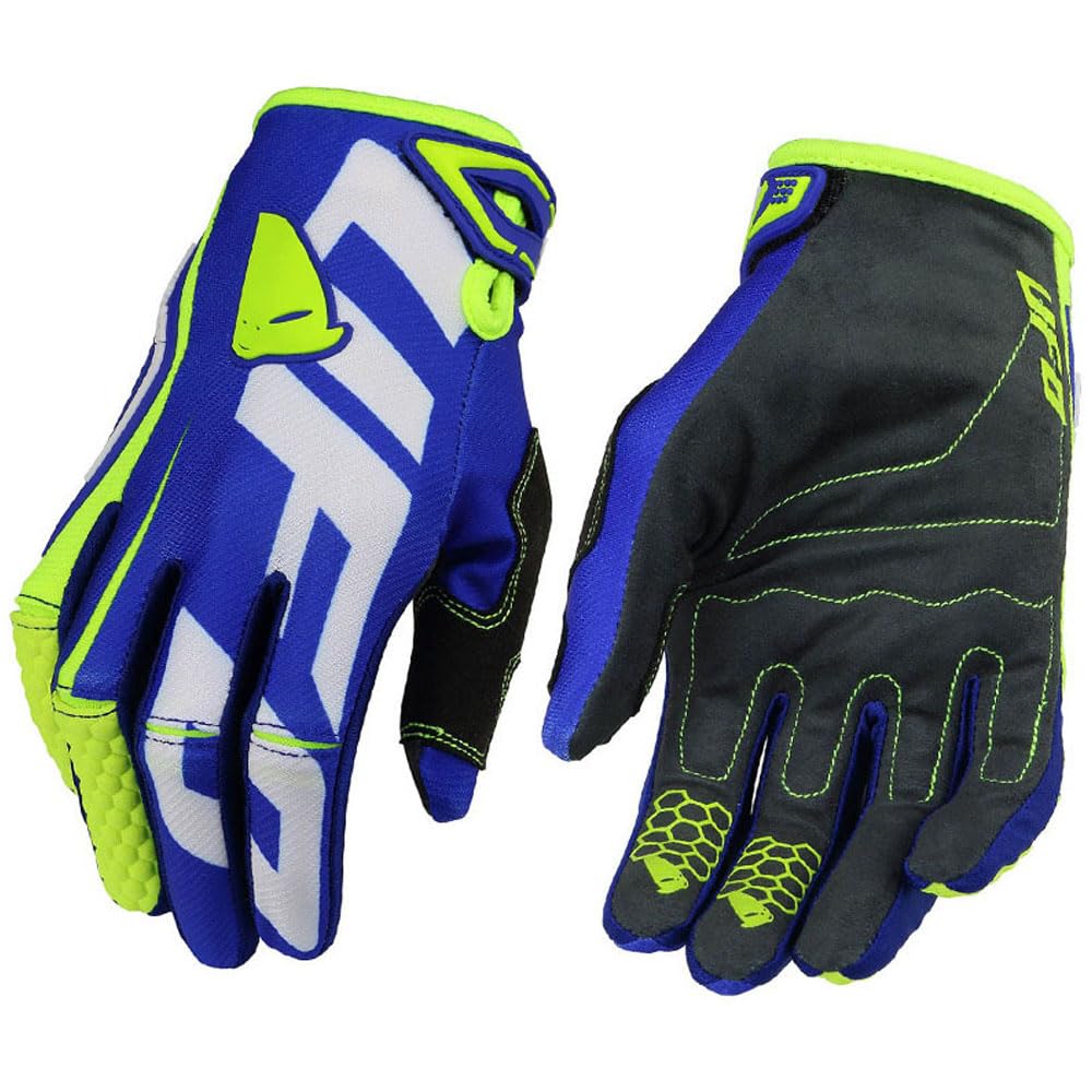 【送料無料】SEKIDAR バイク グローブ サイクルグローブ 全指 防護 通気耐用 アウトドアメンズ モトクロス グローブ バイク用 手袋 衝撃吸収 滑り止め 速乾性 男女兼用 色：ブルー、サイズ：L