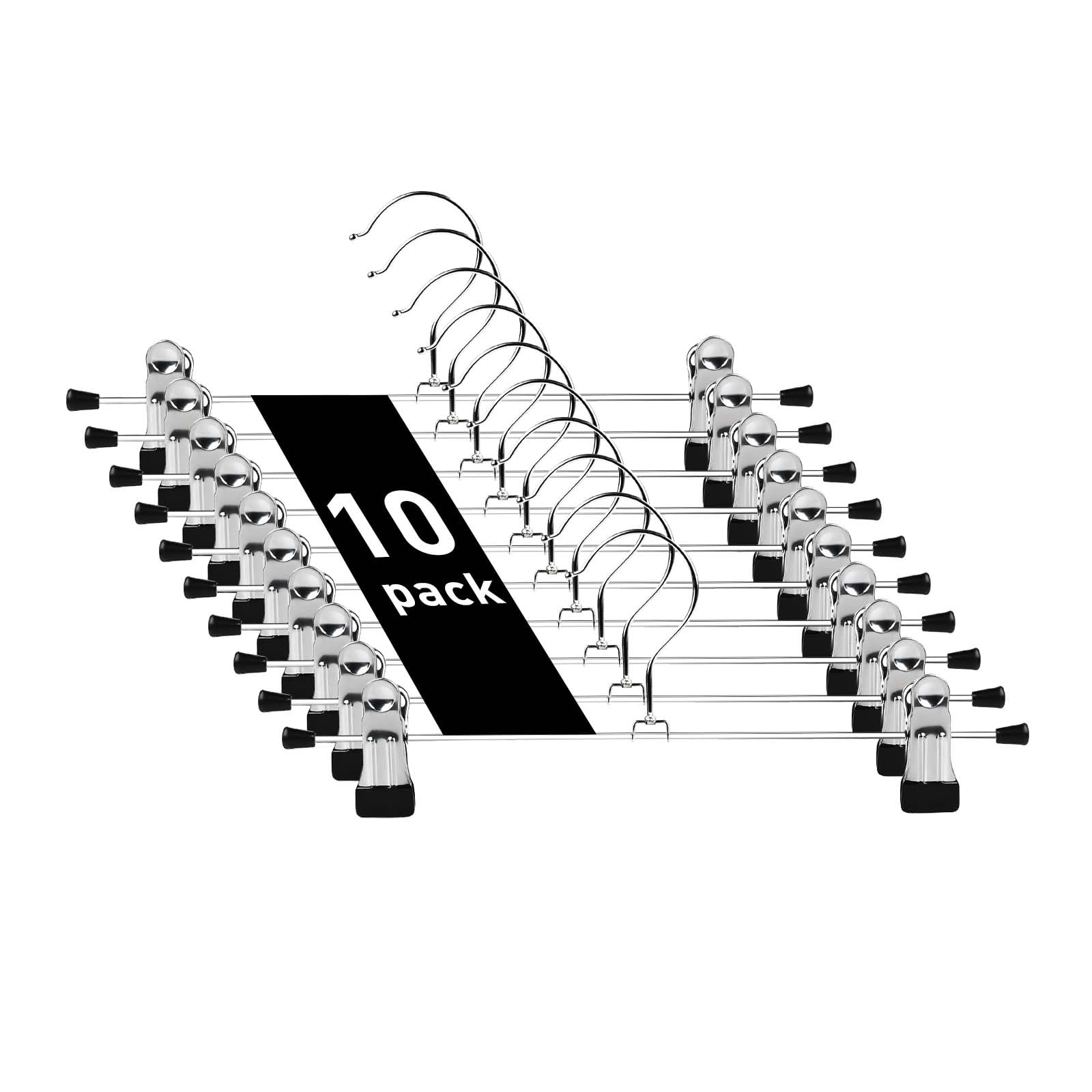 【送料無料】ズボンハンガー スカートハンガー 20個セット すべらない スカート つながるスカートハンガー 強力クリップでスカート落ちない スーツ コート用クリ...