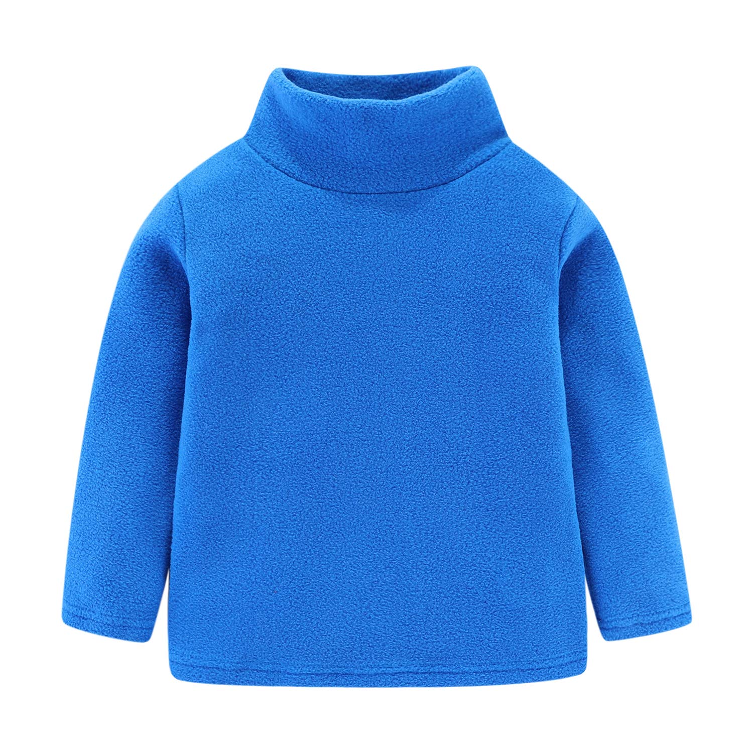 【送料無料】[LittleSpring] 子供 男女兼用 ハイネック フリース tシャツ プルオーバ ...