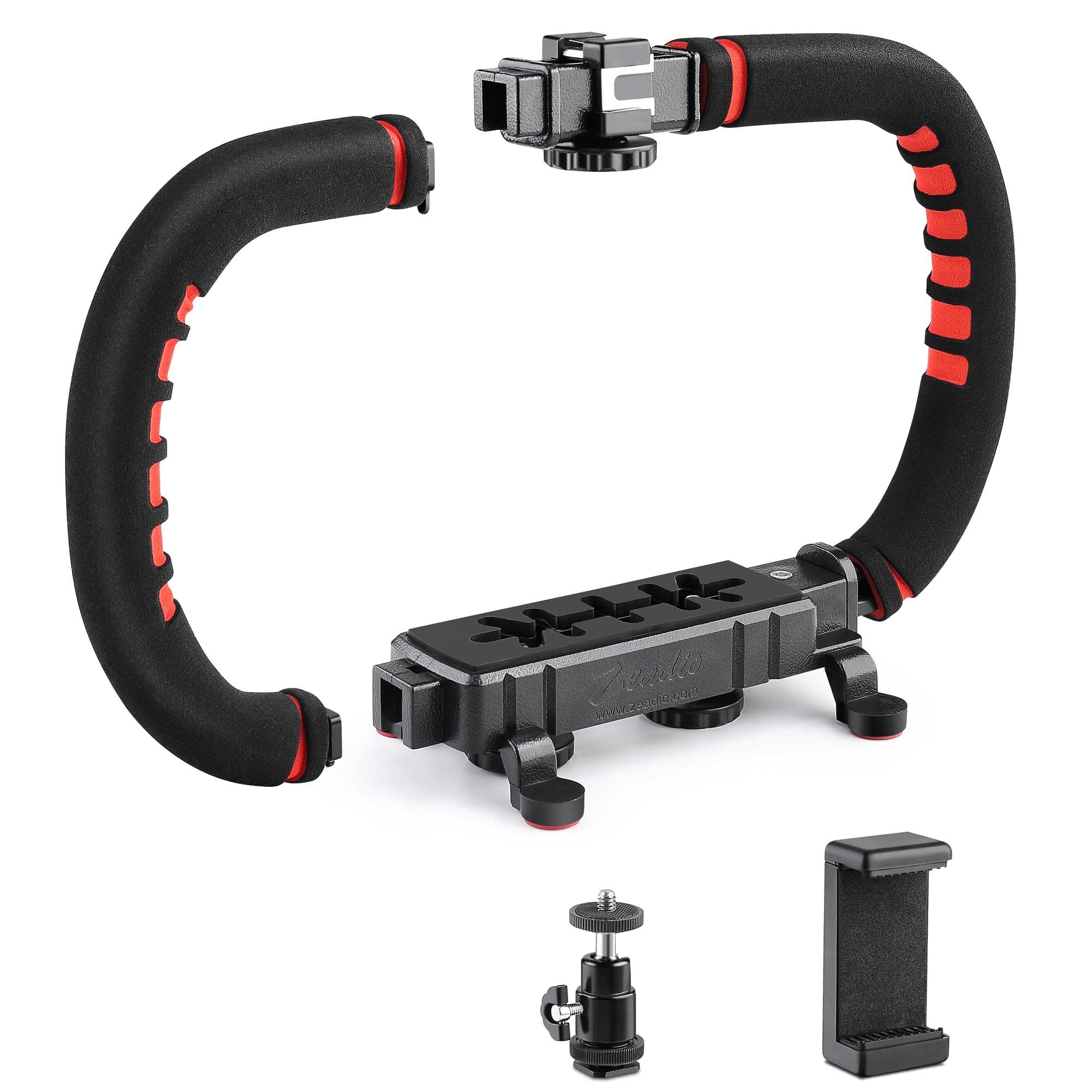【送料無料】Zeadio カメラスマートフォンスタビライザー 色：ブラック、サイズ：Pro Version