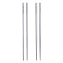 【送料無料】Boundless Voyage キャンピングチタン箸 角箸 丸箸 アウトドア箸 収納袋付き 色:角 2膳セット、サイズ:2膳セット