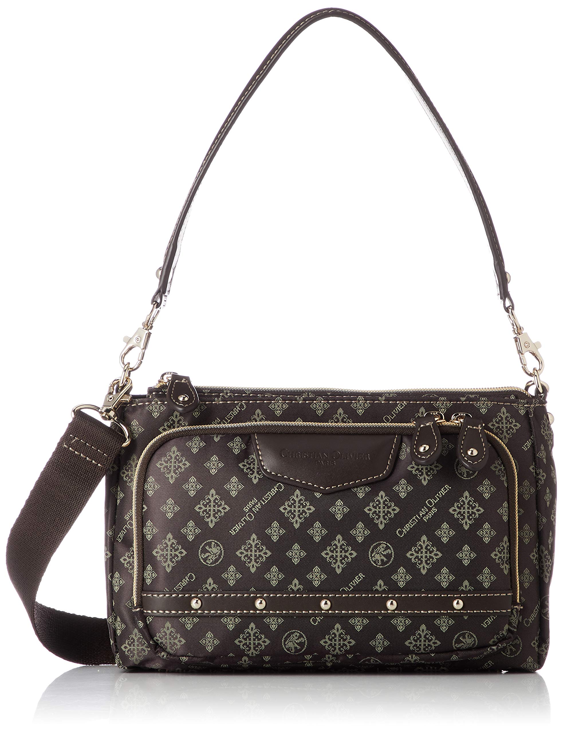 【送料無料】[クリスチャンオリビエ] お財布ポシェットショルダーバッグ 色：41 チョコ、サイズ：Free Size