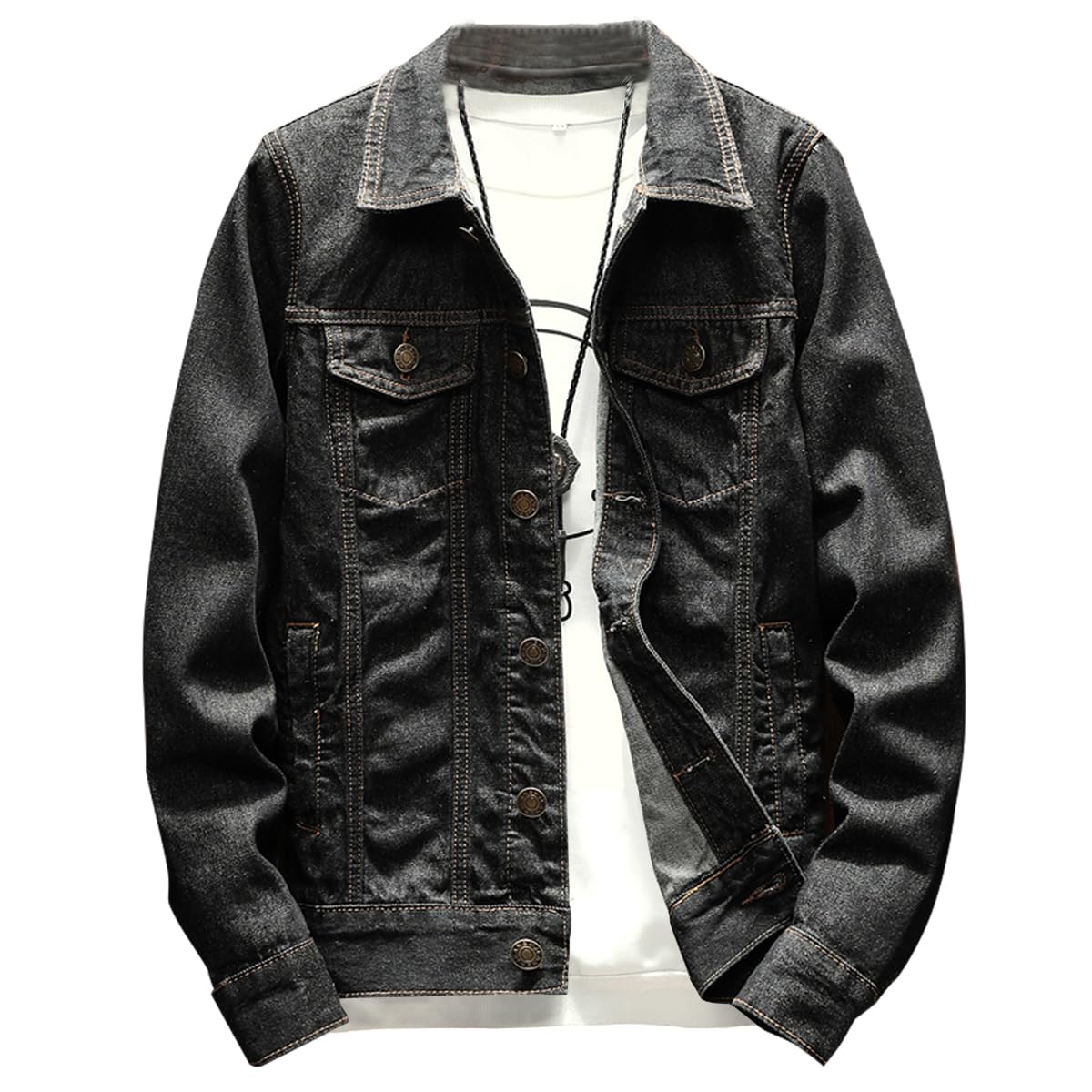 【送料無料】Sukinana デニム ジャケット アウター メンズ ジージャン 綿 Gジャン 大きいサイズ カジュアル ファッション 春秋 冬服 メンズ 服 色...