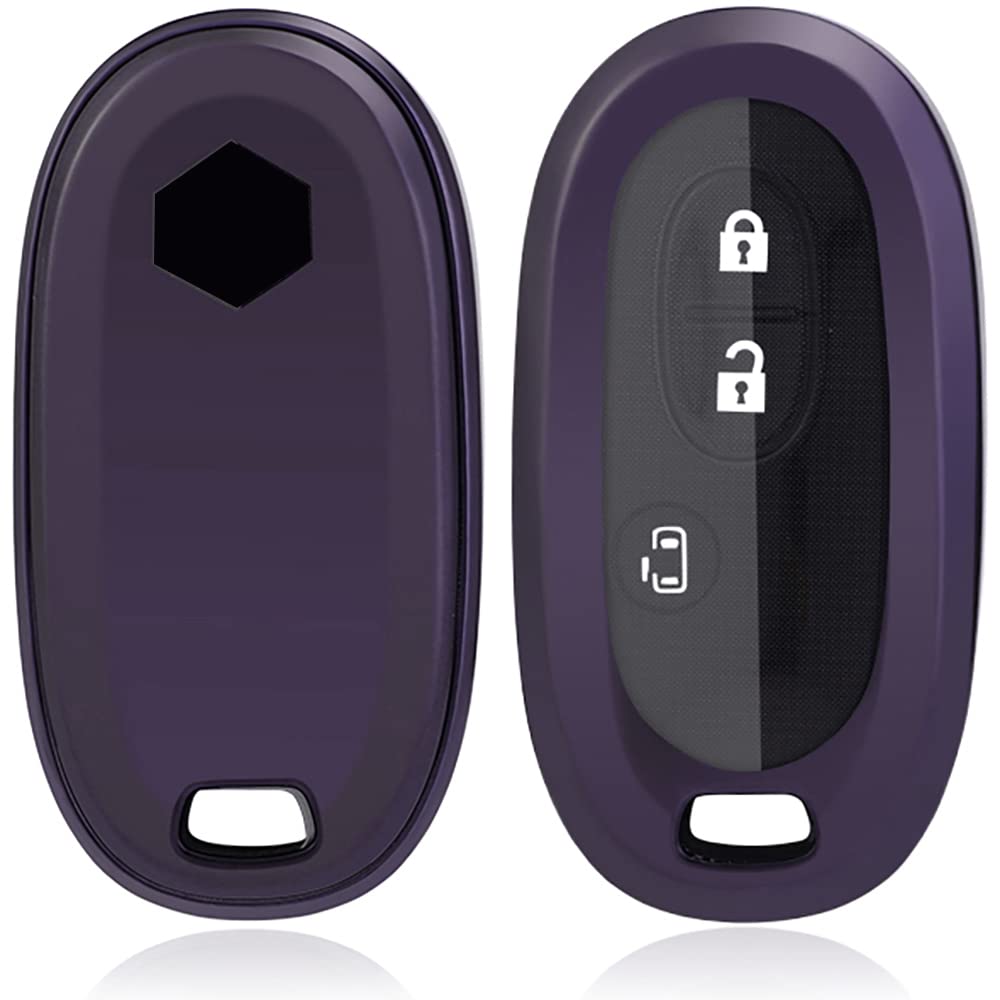 【送料無料】スズキ専用 楕円 TPU キーケース 色：キーケース単体、ダークパープル