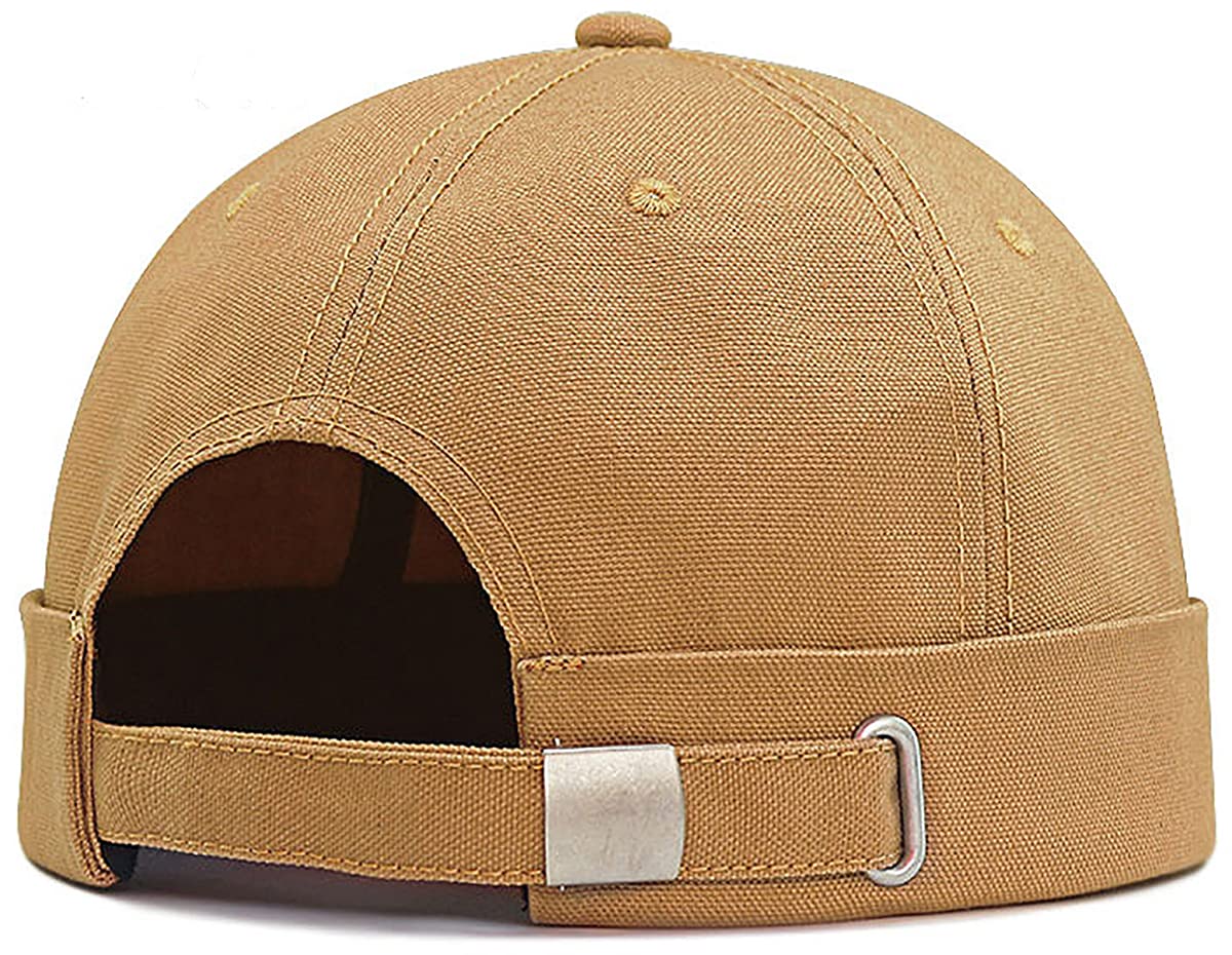 【送料無料】[Laquest] （ラクエスト） コットン100％ ロールキャップ つば無し フィッシャーマンキャップ 色：キャメル、サイズ：2XL