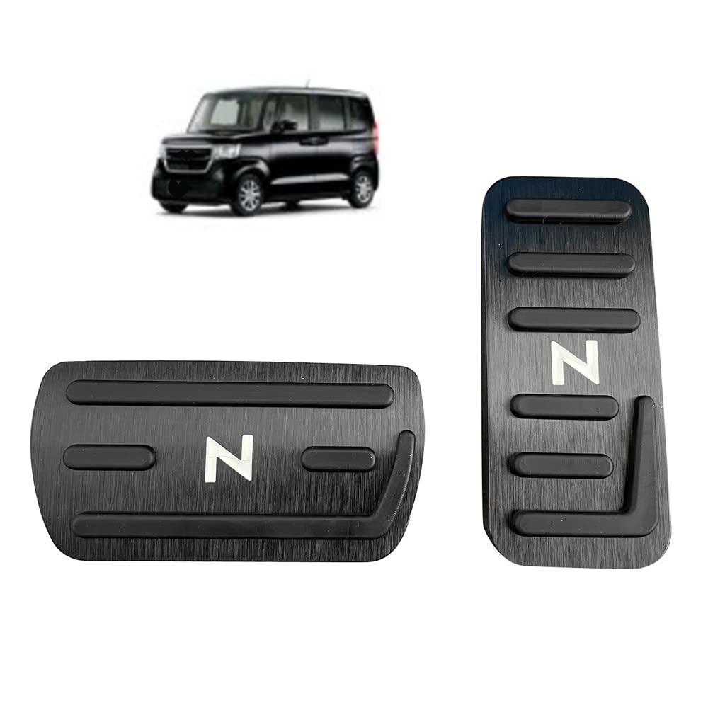 【送料無料】N-BOXペダルカバー Nacalikeey ホンダ ペダルカバー NBOXブレーキペダル Honda Nシリーズ nboxアルミ ペダル 全NBOX車種対応NBOX JF1-JF9 車用Nワン JG1/JG2スポーツペダル似合う N-ONE/N-WGN/Nbox車種 色：黒い、サイズ：nboxペダルカバー