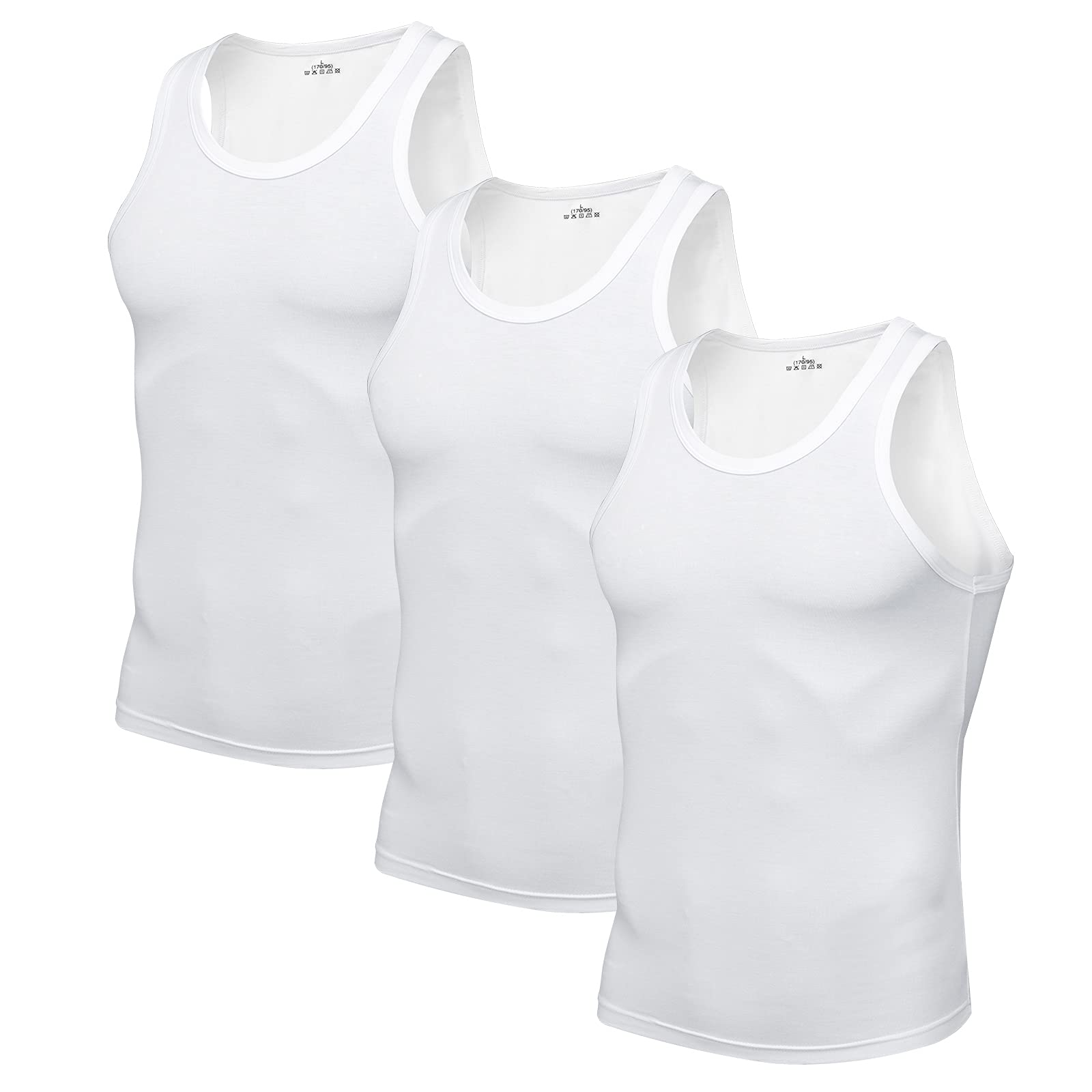 【送料無料】[HomyComy] タンクトップ メンズ インナーシャツ 肌着 下着 Uネック 半袖 スリーブレス 吸..