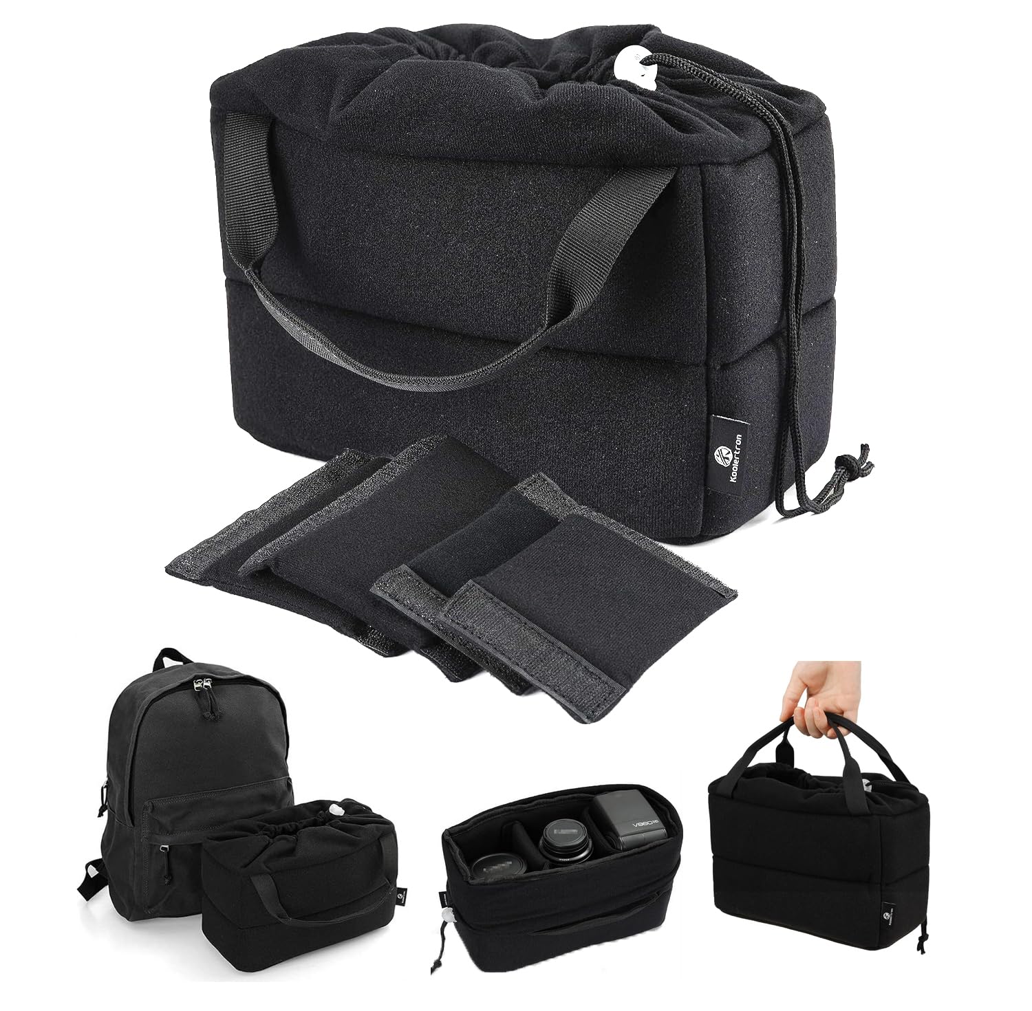 【送料無料】Koolertron 一眼レフ カメラバッグ インナーバッグ カメラケース インナーソフトボックス ..