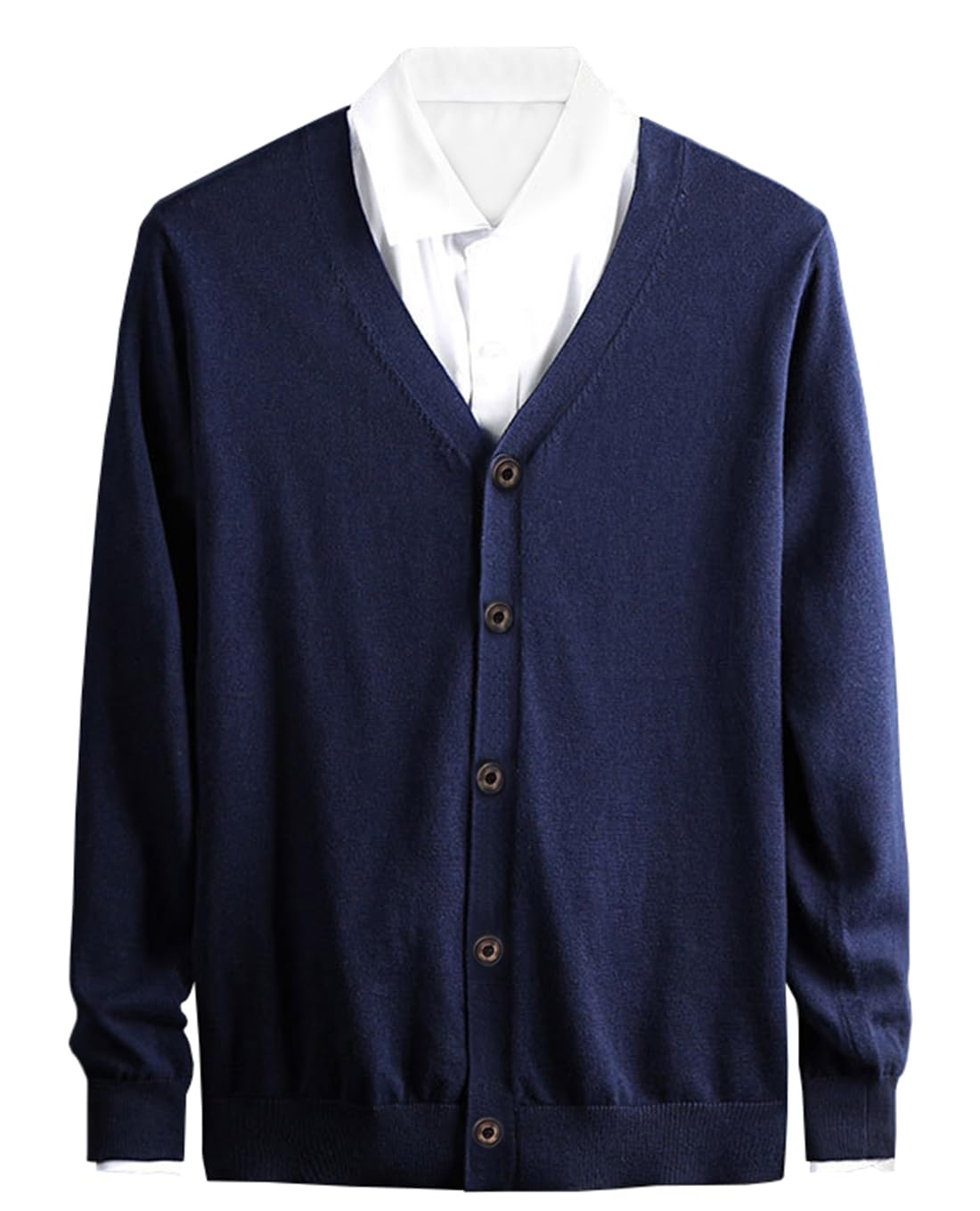 【送料無料】[OKJCON] カーディガン メンズ セーター vネック 無地 ニット 綿 秋 おしゃれ カジュアル ..