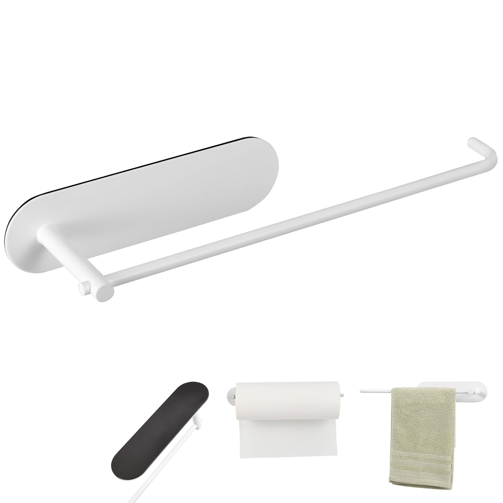 【送料無料】キッチンペーパーホルダー 色：ホワイト、サイズ：30CM