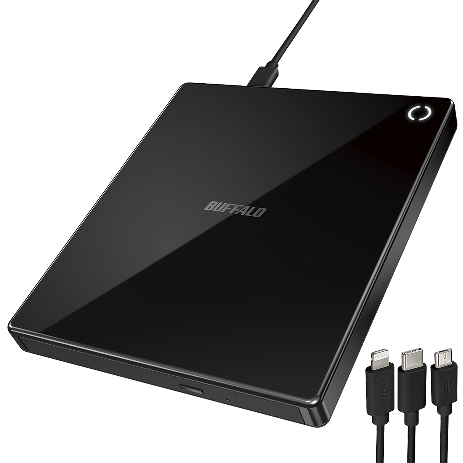 【送料無料】BUFFALO_ラクレコ_有線モデル 色：ブラック