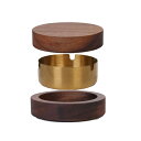 【送料無料】灰皿 蓋つき おしゃれ木製 ステンレス の機能的融合ス卓上 屋外 室内 洗いやすい インテリア 雑貨 喫煙具 プレゼント ギフト 葉巻 喫煙具 飲食...