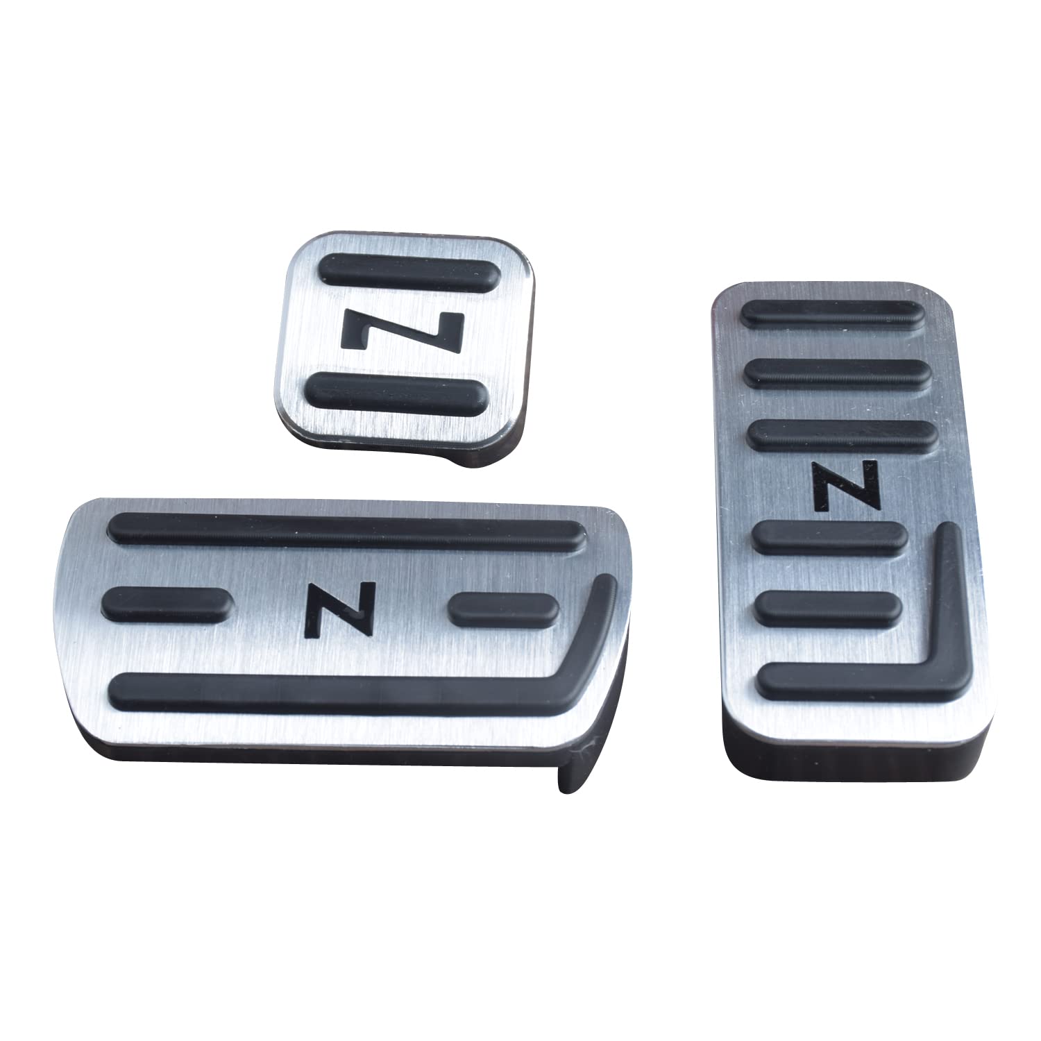 【送料無料】N-BOXペダルカバー Nacalikeey ホンダ ペダルカバー NBOXブレーキペダル Honda Nシリーズ nboxアルミ ペダル 全NBOX車種対応NBOX JF1-JF9 車用Nワン JG1/JG2スポーツペダル似合う N-ONE/N-WGN/Nbox車種 色：ぎんいろ、サイズ：nbox 3点セット