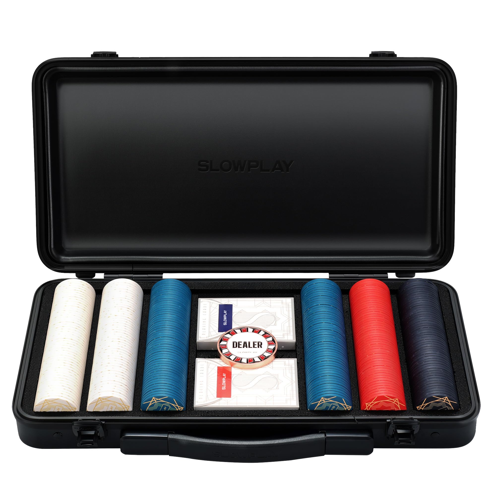 【送料無料】SLOWPLAY Nash Ceramic Poker Chips Set | Nashセラミックポーカーチップセット 色：300枚（数字表記なし)、サイズ：43mm