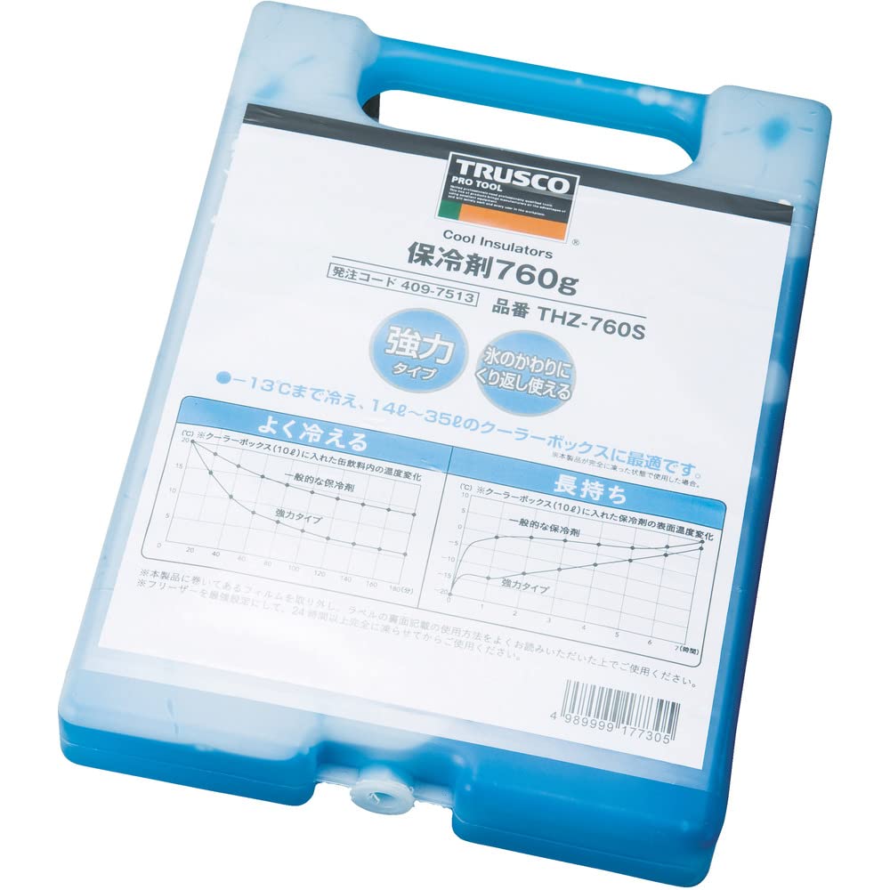 【送料無料】TRUSCO(トラスコ) 保冷剤 THZ 色：水色、サイズ：760g(20個)