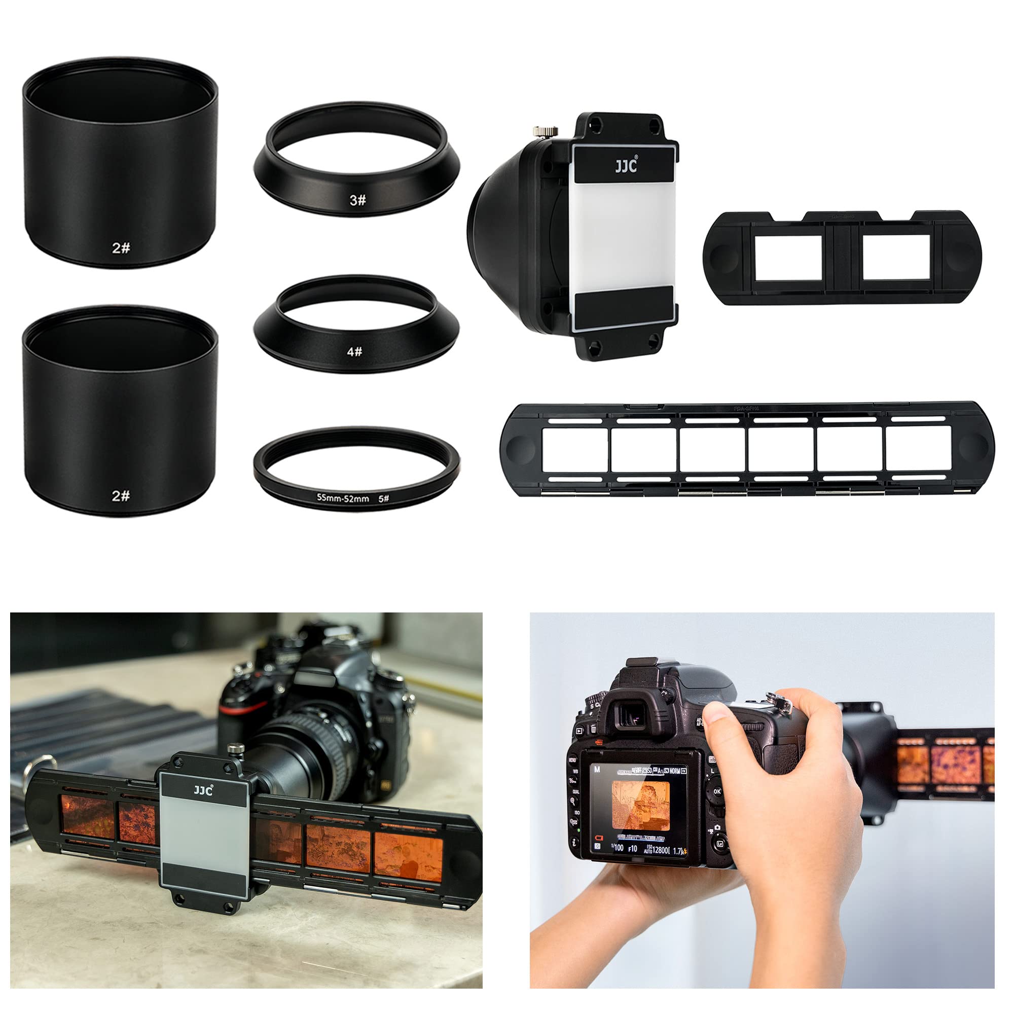 【送料無料】JJC 35mm フィルム フィルムデジタイズアダプター led配光ライト 35mm フィルム フィルム ..