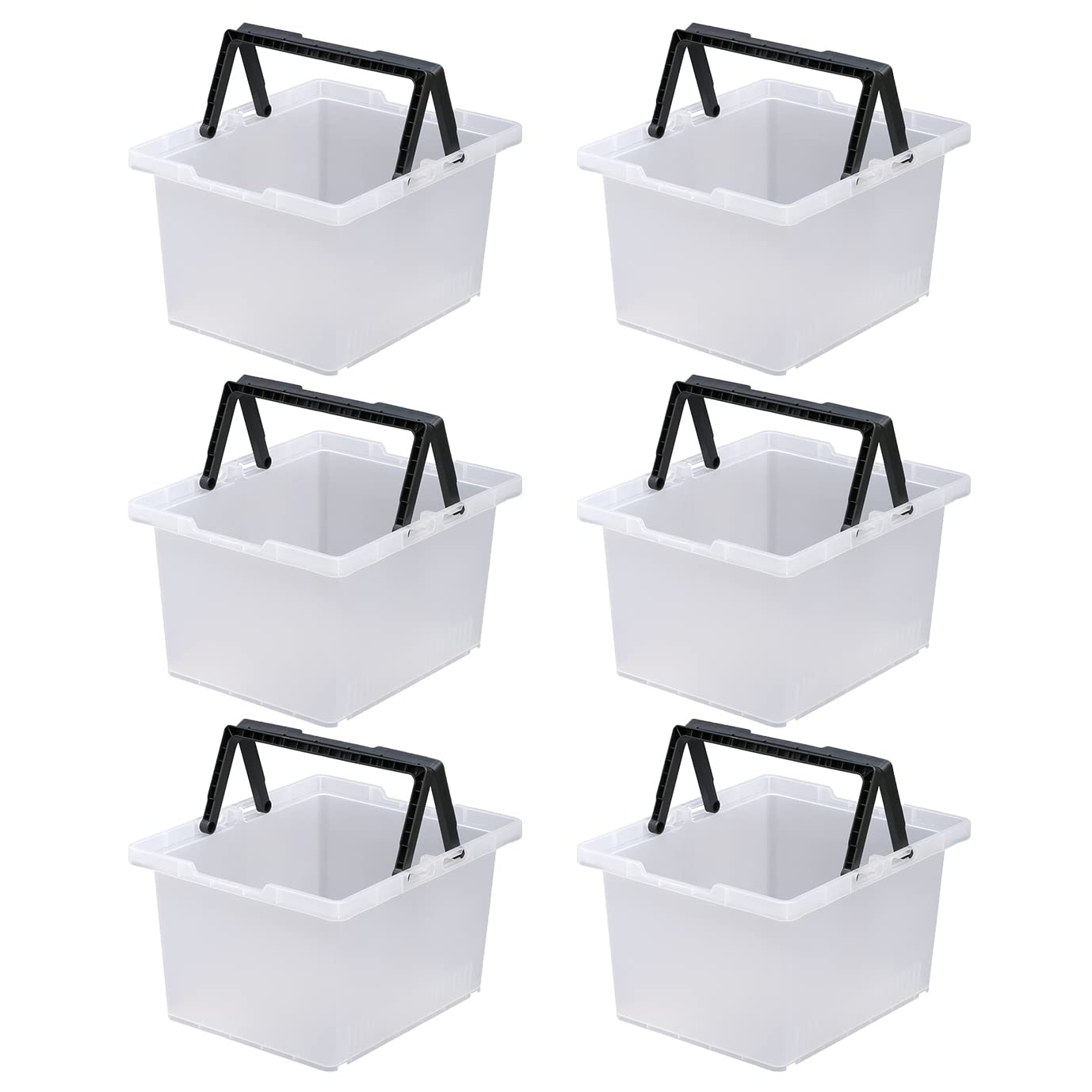 【送料無料】JEJアステージ 収納ボックス ストッカー 色：5)クリア、サイズ：#100[6個セット]