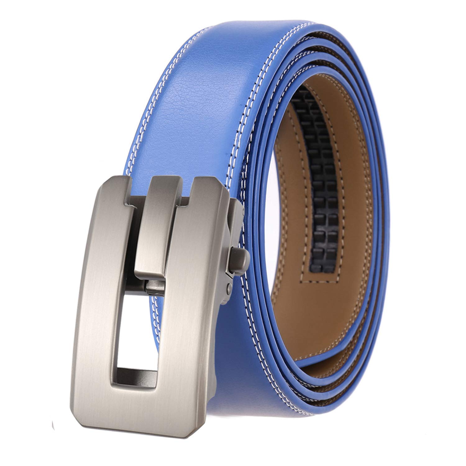 【送料無料】[JunLTX] ベルト メンズ オートロック式 穴無し 通勤 紳士 ビジネス カジュア ...