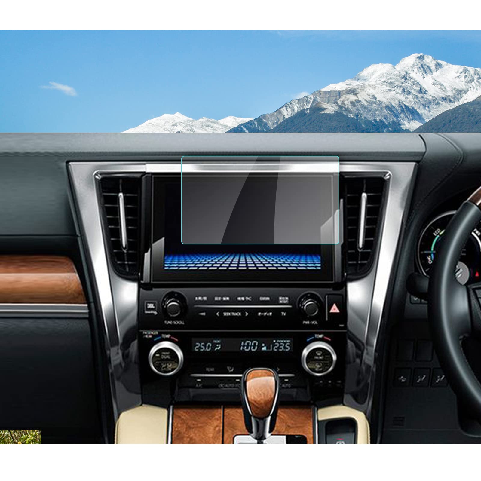 商品情報商品の説明主な仕様 【適合車種 実機検証済み】：トヨタ アルファード・ヴェルファイア 30系 GGH30WGGH35W//AYH30W/AGH30W/AGH35W型 （2015年〜2023年モデル）【透過率 撥水撥油】：優れた透光性、HD画質完璧再生。液晶画面本来の美しさを損なわなく、装着していることを忘れるほどの薄いフィルムは液晶画面をしっかりと保護します。特殊な撥水撥油処理されているため、指紋や汚れの跡が画面に付きにくく、タッチ感度はずっとスムーズに、滑らかに、快適になっています。【9Hの硬度 飛散防止】：硬度9Hの強化ガラスフィルムで、ハードコーティング技術により外部からの衝撃をフィルムが吸収し、画面へのダメージを最低限まで抑えました。耐衝撃、飛散防止加工されて、 万が一フィルムが破損した場合でも、ガラスが飛び散らず張り付いた状態になるですから安全です。【気泡レス! 強い吸着!】静電吸着技術を採用しており、液晶フィルムが直接設備に自己吸着できます。フィルムのシリコン自己吸着層により、位置を合わせて上から軽く置くだけで気泡が入ることなく簡単に装着できます。 専用の貼り付けツール（ウェットティッシュ、マイクロファイバークロス 、ホコリ取りシート 、固定用シール）は全部付属しています。フィルムを貼るのが苦手な方でも簡単に貼ることができます。【RUIYAフィルム 品質】1年間に60万+枚を販売しています。ガラス保護フィルムの品質付きで、安心します。発送による破損（折れ曲がり）等の場合、無償に新品を再発送します。【内容品】：液晶保護フィルム、ウェットティッシュ、マイクロファイバークロス 、ホコリ取りシート 、固定用シール、説明書、空気抜きヘラ。