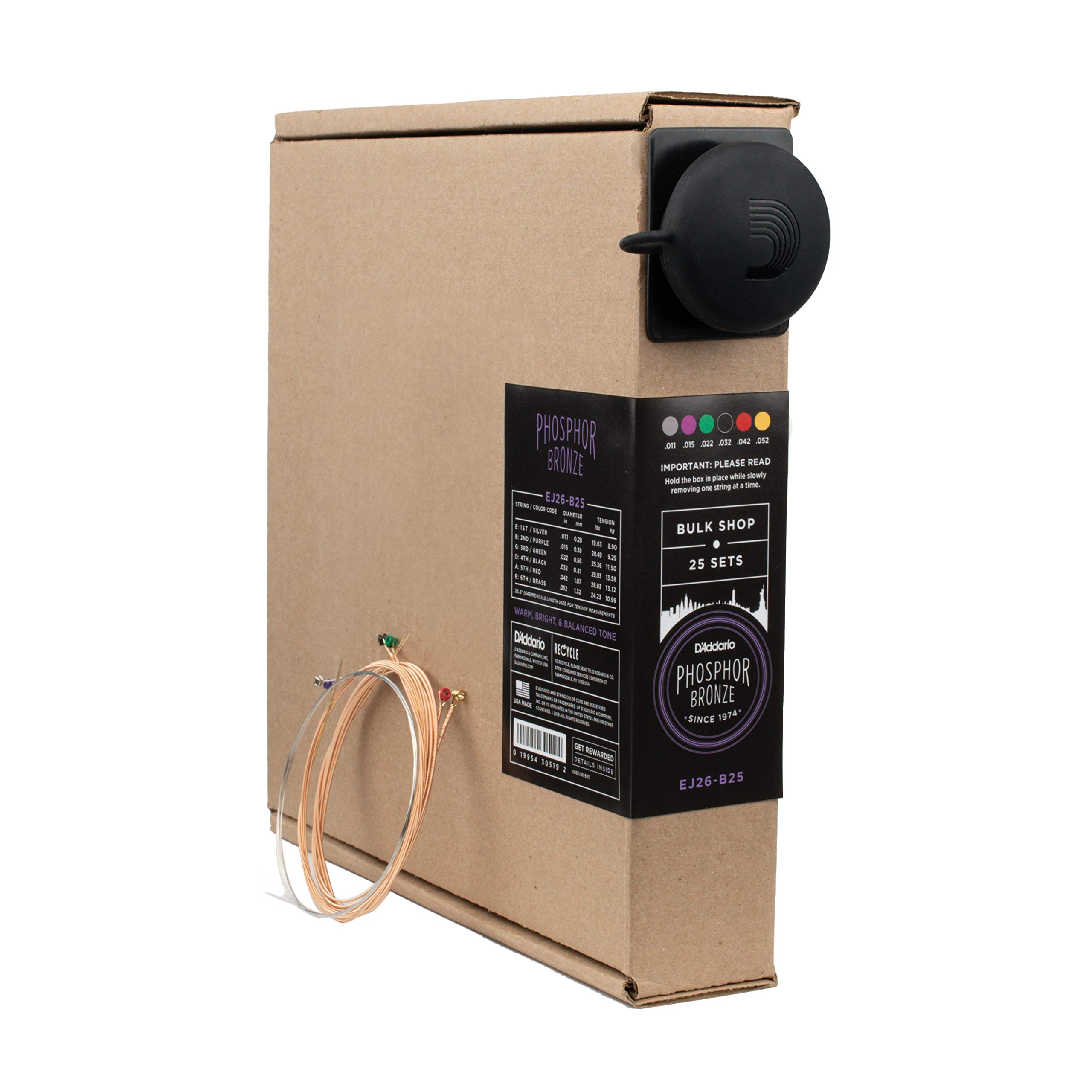 商品情報商品の説明商品紹介 〜Bulk Shop〜 1〜6弦がバラで各25本ずつ入ったお得なバルクパック(B25)。弦をまめに交換するプレイヤーにおすすめです。 ※バラ弦のパックのため、1セットずつパッケージングはされておりません。 こちらの商品は日本国内代理店商品となります。 並行輸入品に関しては、代理店を受けることが出来ませんのでお気を付け下さい。 ご注意（免責）＞必ずお読みください 参考価格として表示しているのは商品発売時点でのメーカーの想定した価格です。主な仕様 1〜6弦がバラで各25本ずつ入ったお得なバルクパック(B25)弦をまめに交換するプレイヤーや工房等の製作・修理現場、その他バルクパッケージの弦が必要な場所での使用に最適※バラ弦のパックのため1セットずつパッケージングはされておりませんメーカー側の意匠変更により、予告なく外観上のデザイン・カラー・仕様等が変わる場合がございますこちらの商品は日本国内代理店商品となります(並行輸入品は代理店を受けることが出来ません)