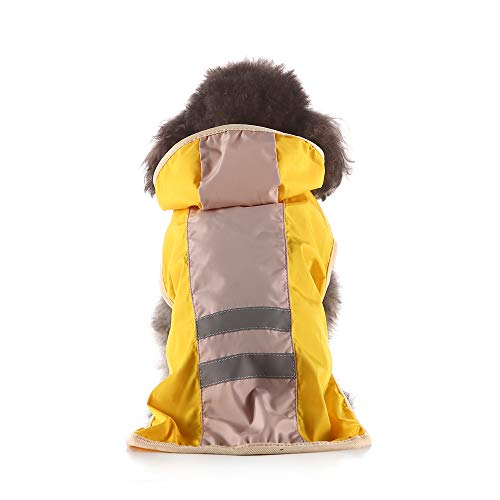 【送料無料】S-Lifeeling 犬レインコート 犬用品 お出かけ お散歩 可愛い おしゃれ 反射テープ 帽子付き 雨合羽 ドッグウェア 防水 雨具 小型犬 ...
