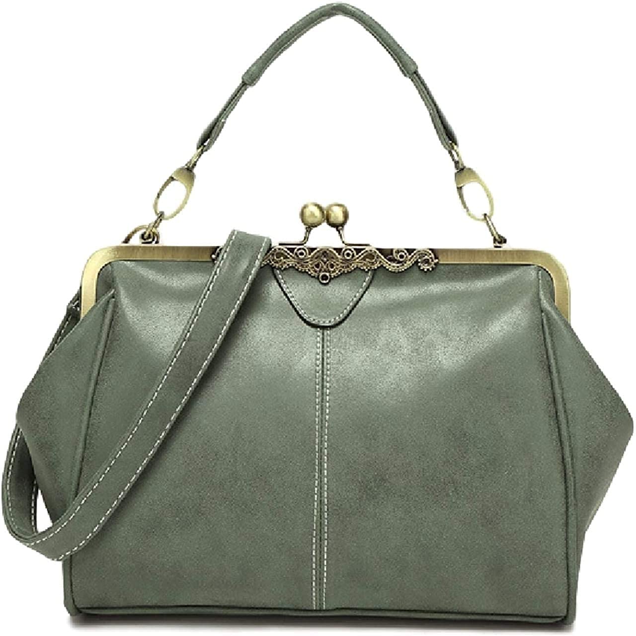 【送料無料】[SLOW＆MELLOW] ハンド バック ショルダー 2WAY レディース レザー 調 レトロ バッグ カバ..