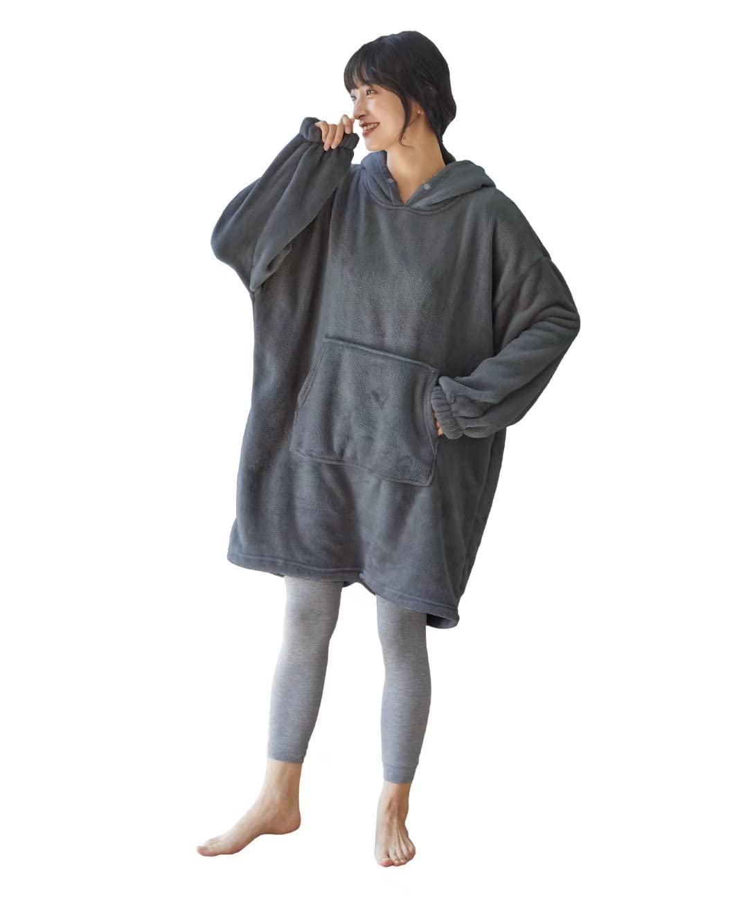 【送料無料】[WULFUL] 着る毛布 ルームウェア 冬 レディース メンズ ネコ耳 あたたかい パジャマ フー..