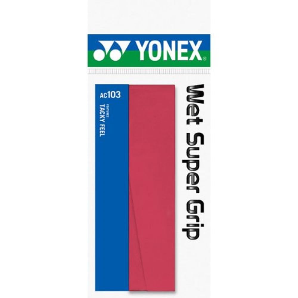 【送料無料】ヨネックス(YONEX) テニス バドミントン グリップテープ ウェットスーパーグリップ 色：ワインレッド、サイズ：FF