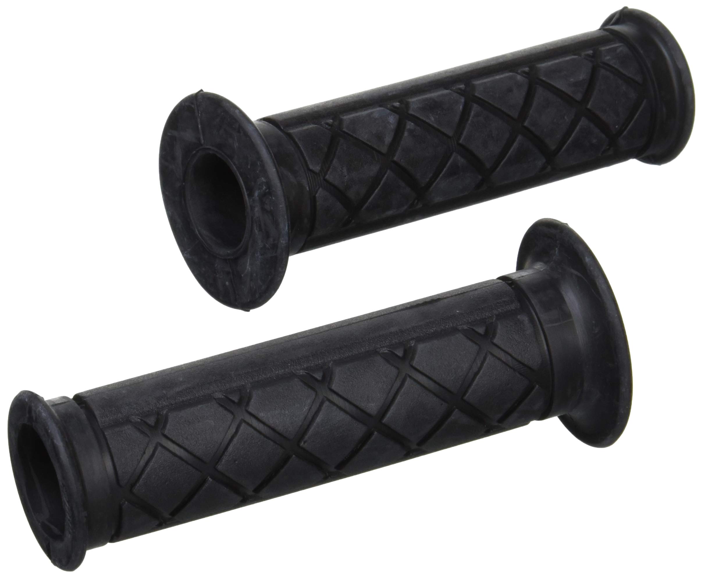 【送料無料】キジマ(Kijima) バイクパーツ グリップ NICE ラバー製 120mm φ22.2mm 貫通タイプ 汎用 色:ブラック