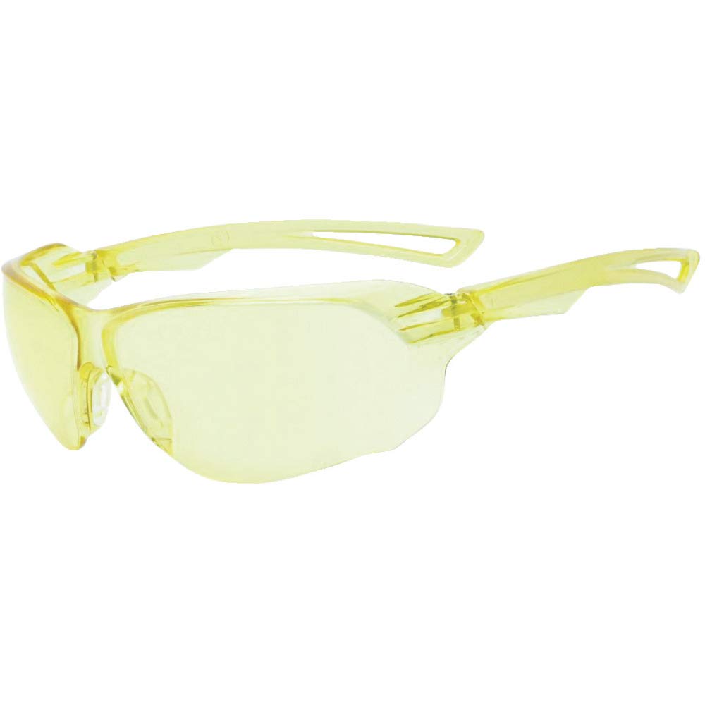 【送料無料】TRUSCO(トラスコ) 二眼型安全メガネ スポーツタイプ 色：レンズ黄色、サイズ：Fr ...