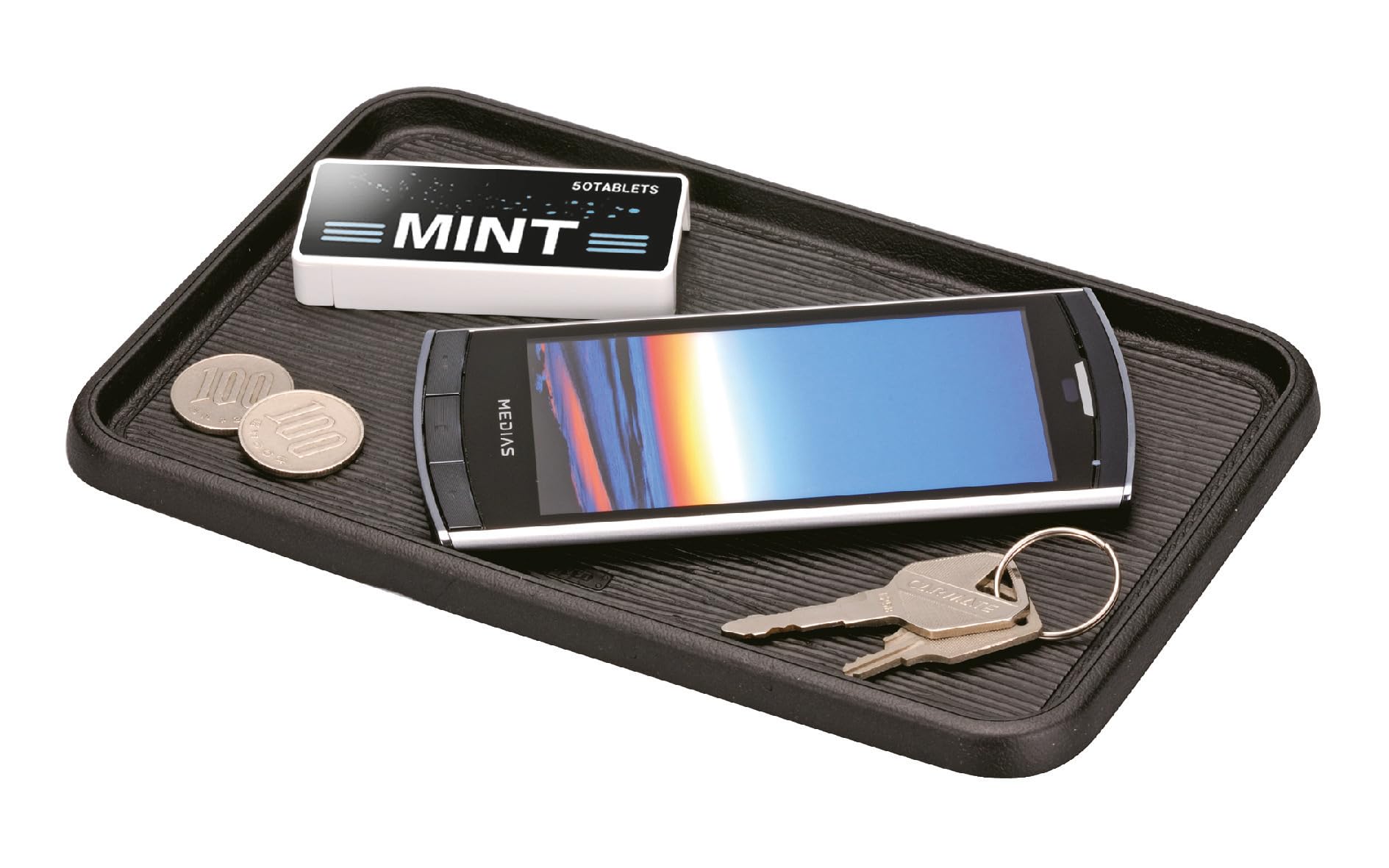 楽天PLAYS REGAL【送料無料】カーメイト（CARMATE） 車用 ノンスリップマット すべり止めシート S トレータイプ 色：エピ柄、サイズ：H128×W203×D10（mm）