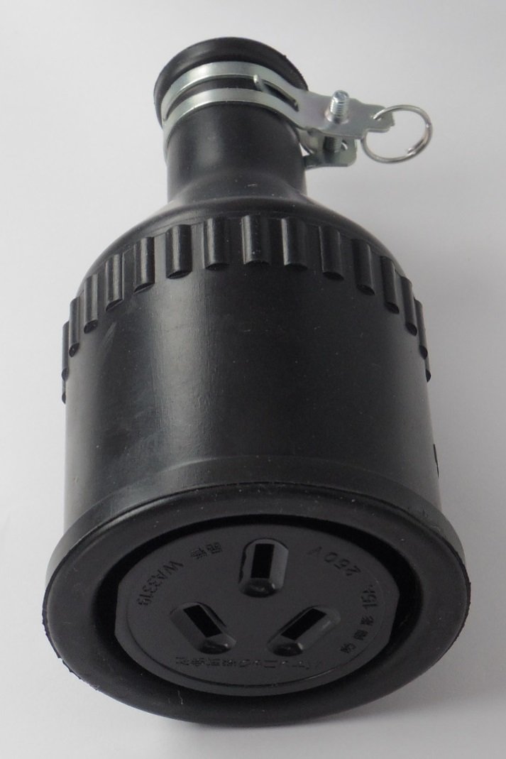 【送料無料】防水ゴムコードコネクタ・キャップ・コードコネクタボディ 色：3P、サイズ：15Z250V