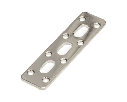 【送料無料】ハイロジック 取付金具 ステー 色：ニッケル、サイズ：3×25×94