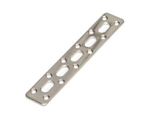 【送料無料】ハイロジック 取付金具 ステー 色：ニッケル、サイズ：3×25×144