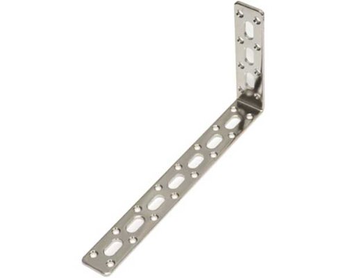 【送料無料】ハイロジック 取付金具 ステー 色：ニッケル、サイズ：3×25×99×199