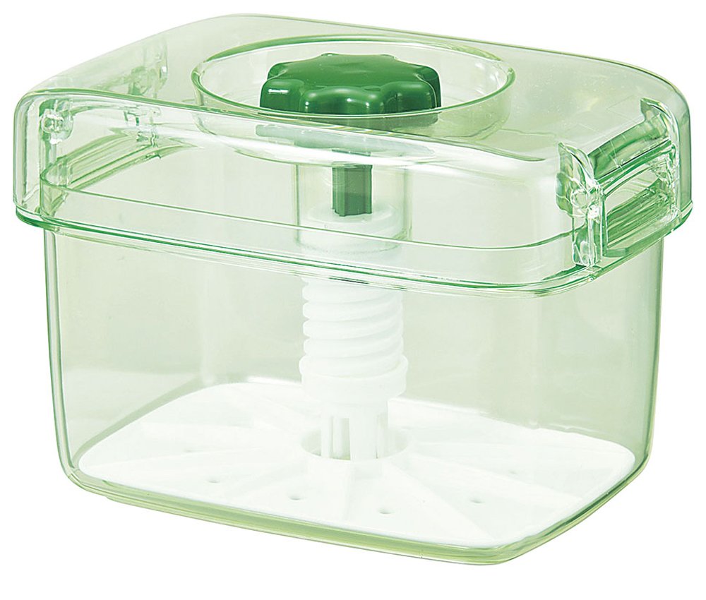 【送料無料】トンボ 保存容器 漬物容器 日本製 即席 スケルトングリーン ピクレ 新輝合成 色：グリーン