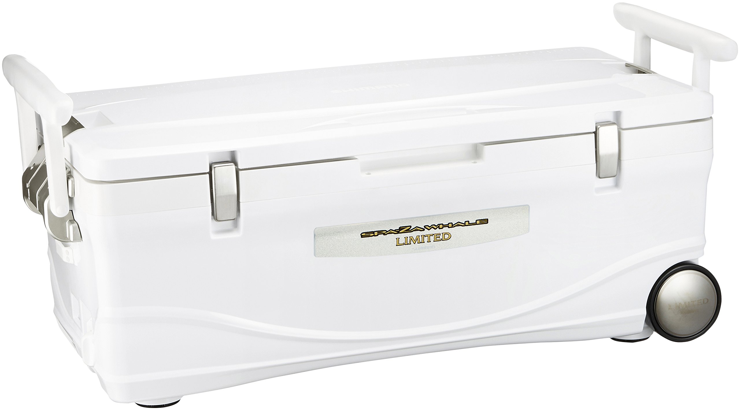 【送料無料】シマノ(SHIMANO) クーラーボックス 大型 スペーザ ホエール キャスター付 釣り用 色：アイスホワイト、サイズ：45L