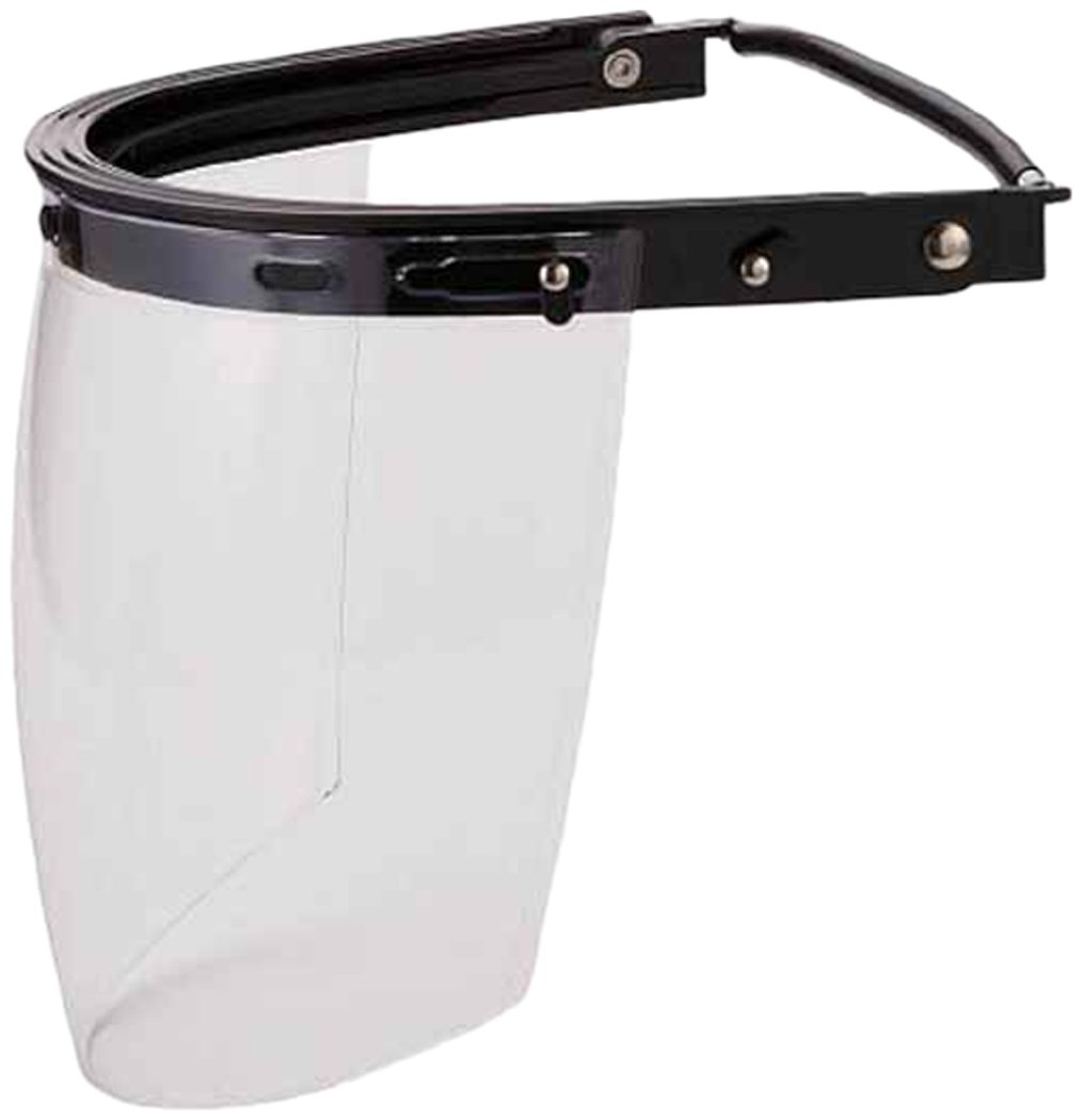 【送料無料】TRUSCO(トラスコ) ヘルメット取付型 防災面 色：クリア