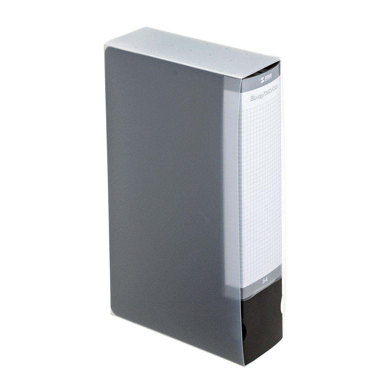 【送料無料】サンワサプライ ブルーレイディスク対応ファイルケース 色：ブラック