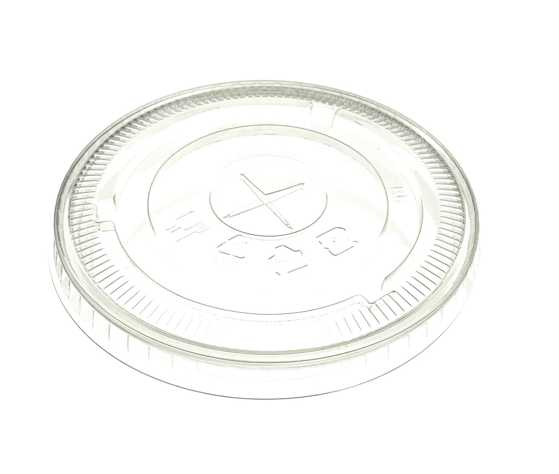 【送料無料】フジ PETプラカップ9オンス(FP78-275)用フタ 平型 ストロー穴 100個 色：クリア