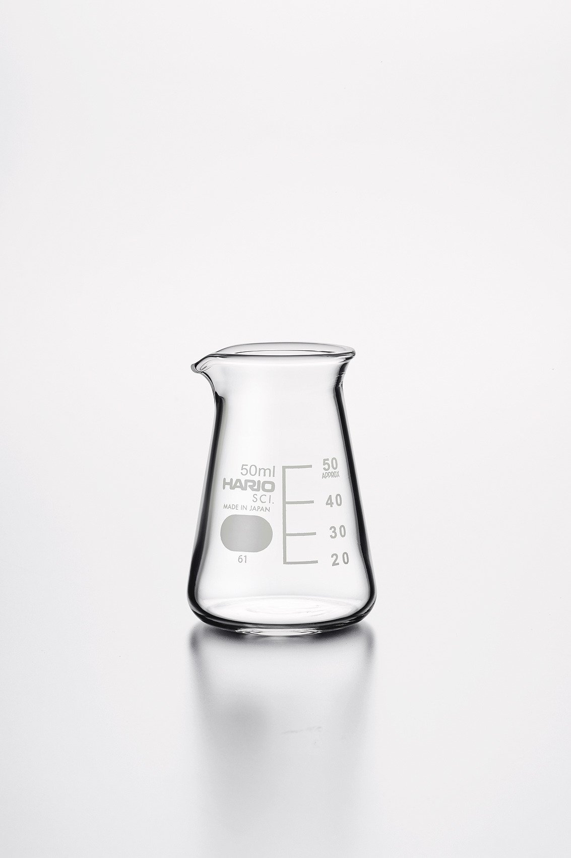 【送料無料】HARIO(ハリオ) コニカルビーカー ケース販売 サイズ：50mL