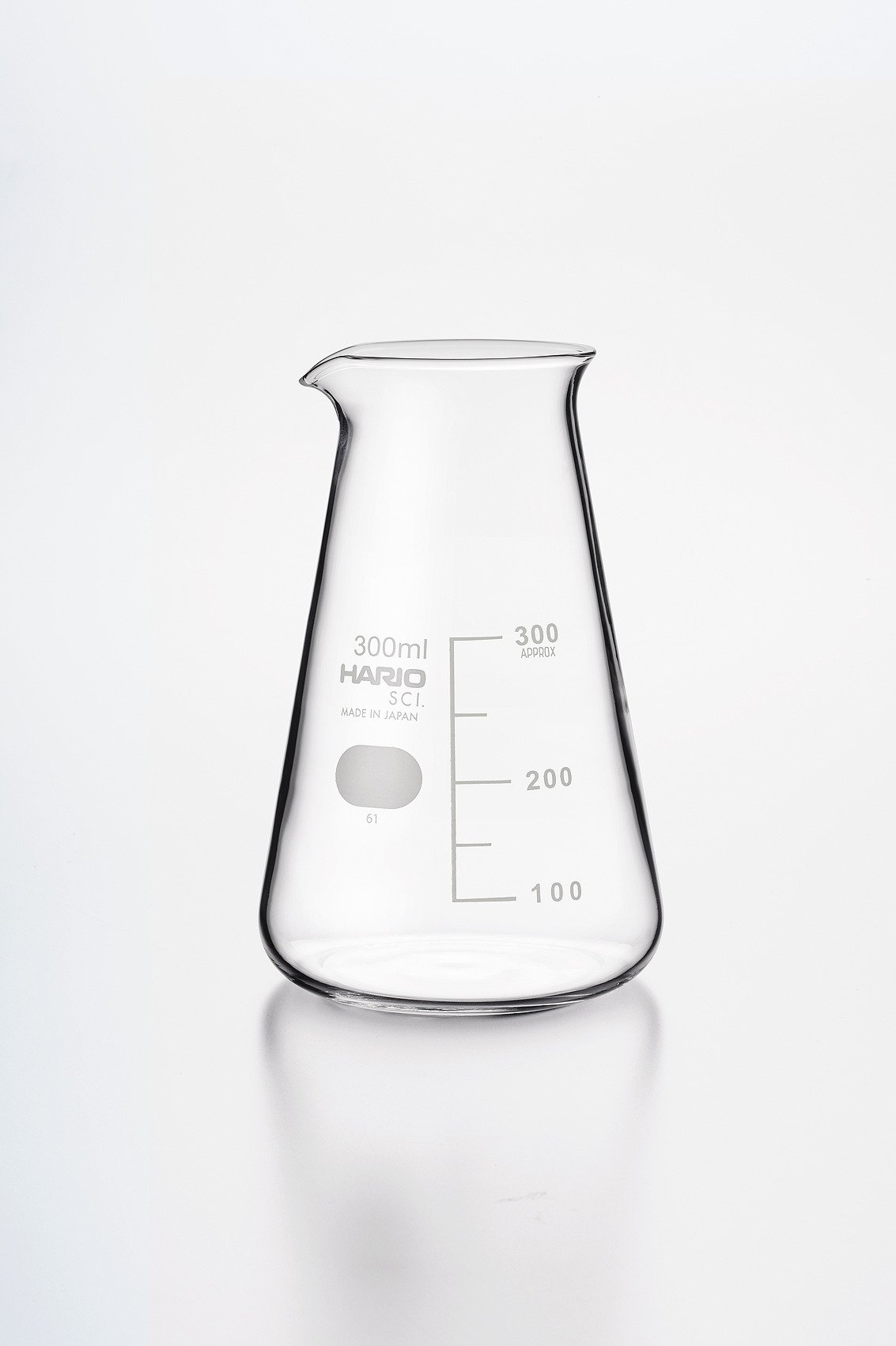 【送料無料】HARIO(ハリオ) コニカルビーカー ケース販売 サイズ：300mL