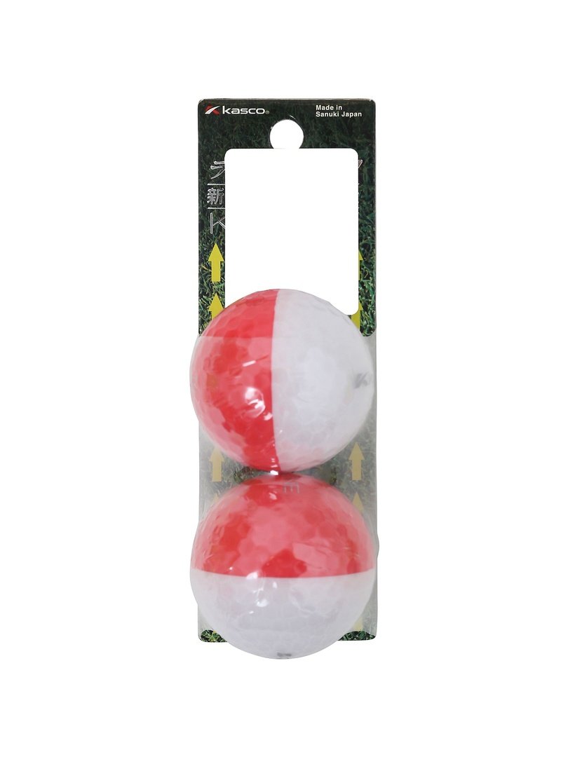 【送料無料】キャスコ(Kasco)ゴルフボール KIRA LINE 3ピース 2個入り 色：レッド/ホワイト、サイズ：レッド/ホワイト(RW)