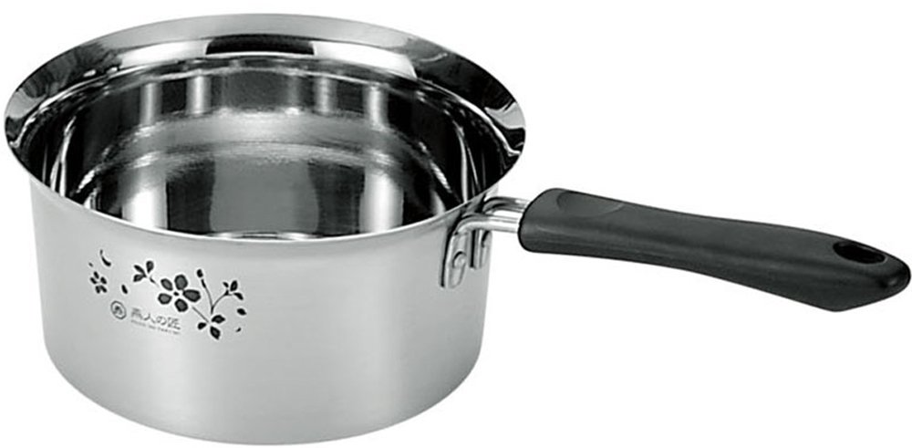 【送料無料】燕人の匠 桜吟 鍋・ケトルシリーズ 色：シルバー、サイズ：1.2 L, 直径 15 cm