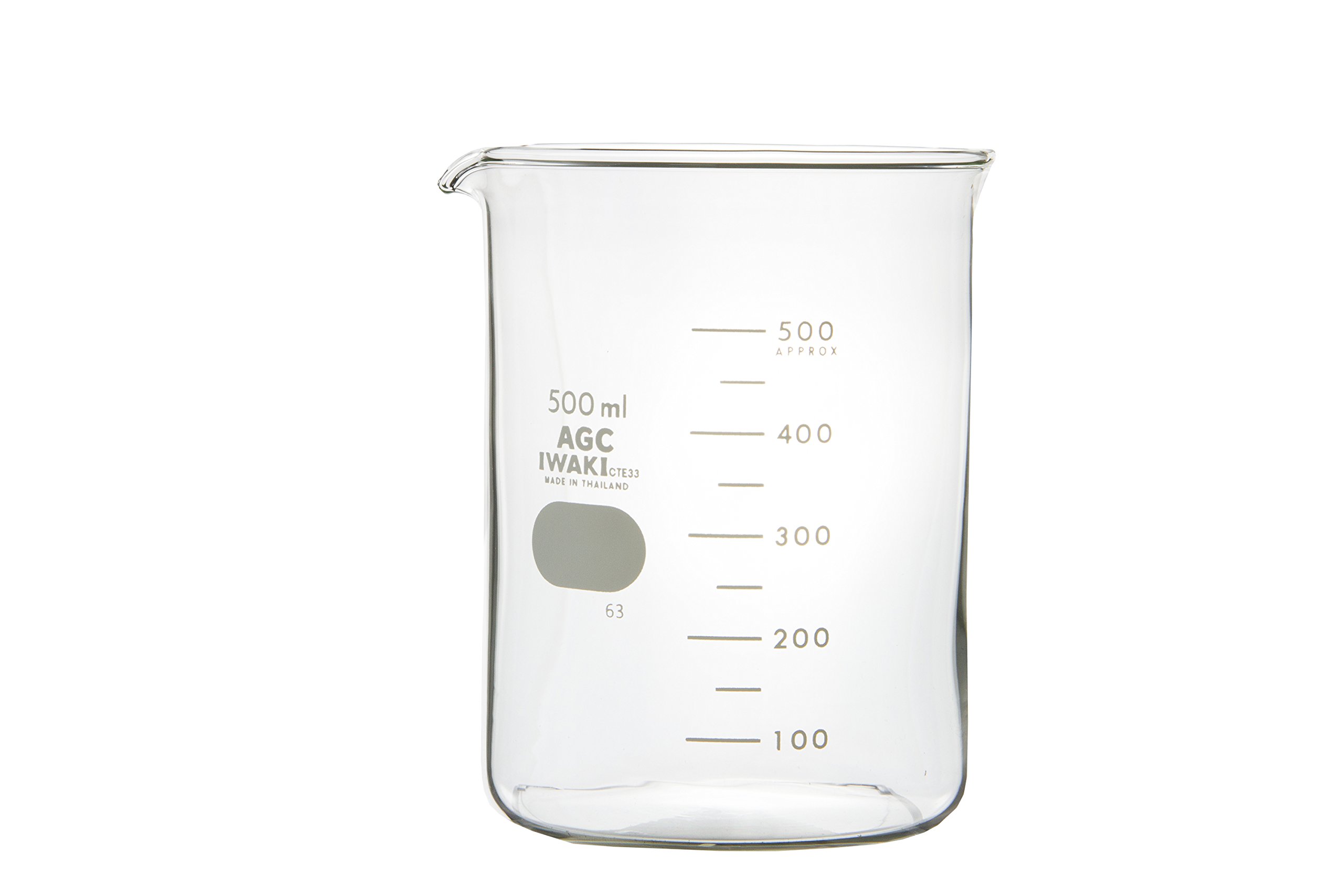 【送料無料】IWAKI ビーカー 1000BK サイズ：500mL