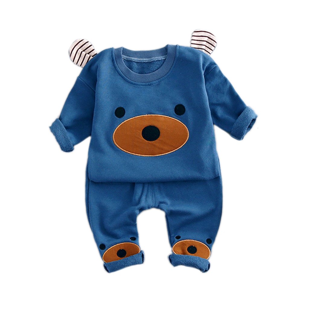 【送料無料】[YUEGUANG] キッズ パジャマ ベビー服 男の子 女の子 上下 セット 丸首 長袖 長ズボン カ..