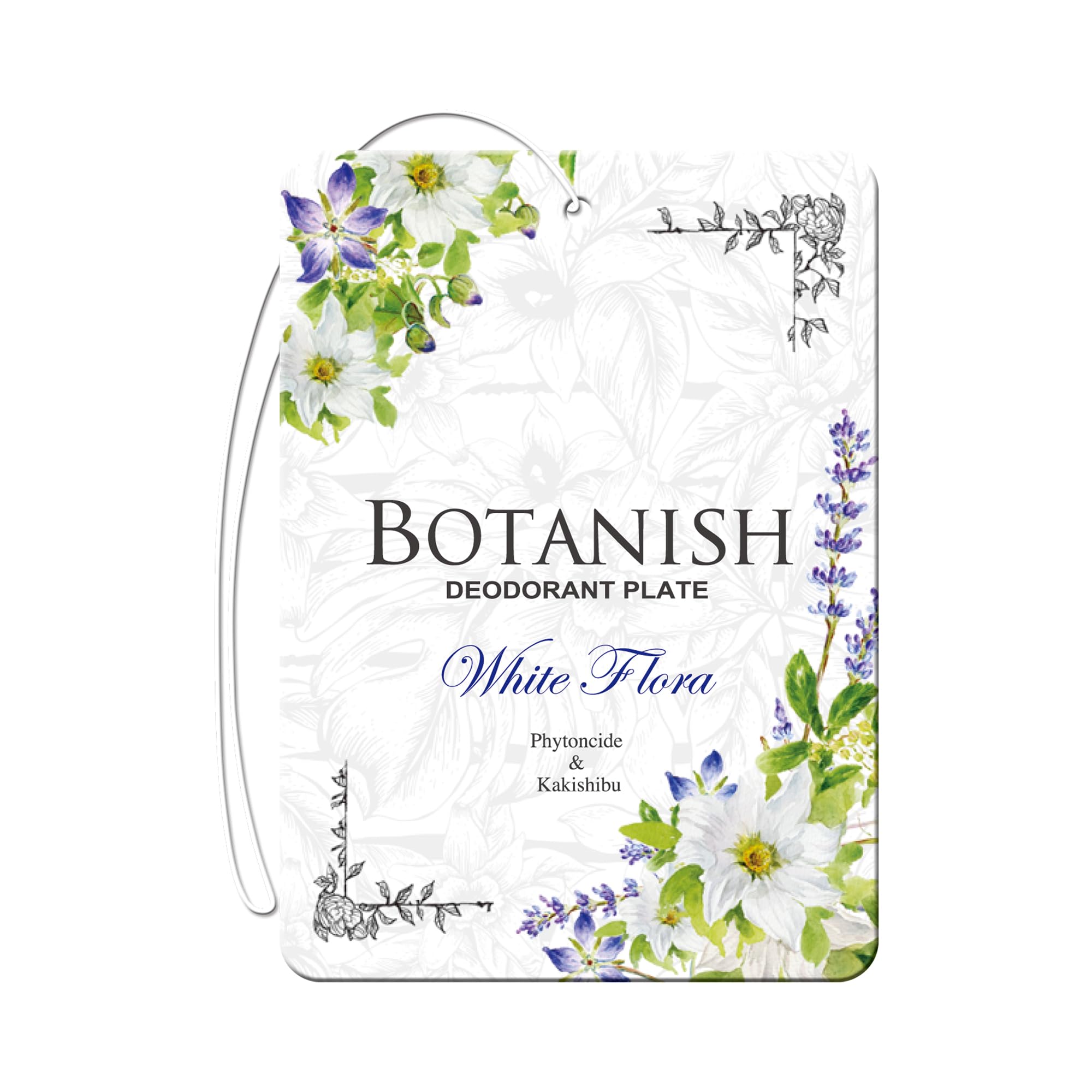 【送料無料】オカモト産業(CARALL) 車用消臭・芳香剤 ボタニッシュ3個パック 色：ホワイトフローラル、..